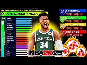 THE BEST 6’10 GIANNIS ANTETOKUNMPO BUILD is GAME BREAKING in NBA 2K25! BEST BIG MAN BUILD IN 2K25!