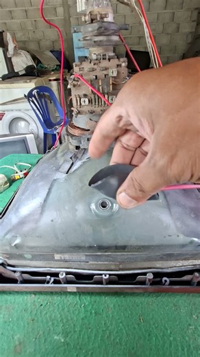One hand to install the flyback header. #tutorial #repair #electronics