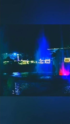 Midnight Melodies: The Dancing Fountains 🌌#yesh