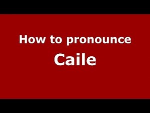 How to pronounce Caile (Italian/Italy) - PronounceNames.com