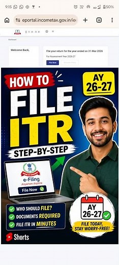 ITR Filing AY 2026-27 Full Process Explained | File Income Tax Return Online