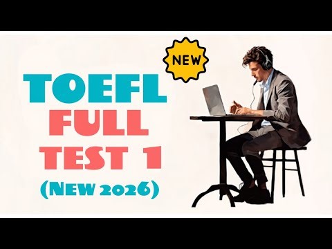 TOEFL 2026 Full Mock Test 1 #toefl2026 #toefl