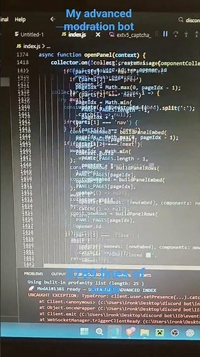 modai advanced discord bot 3789 lines of code #fyp #discord