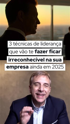 3 técnicas de liderança que vão te fazer ficar irreconhecível na sua empresa ainda em 2025. Quem aplica essas 3 técnicas começa a ser visto como essencial, respeitado até por quem duvidava e convidado pra conversas que mudam carreiras. | Alexandre Cury