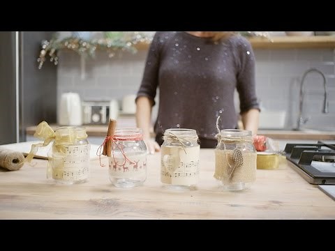 How to make a glass jar tea light holder