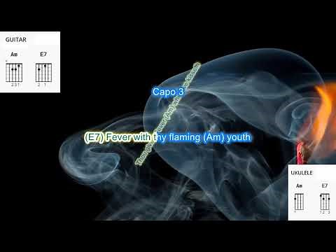 Fever (capo 3) by Elvis Presley play along with scrolling guitar chords and lyrics