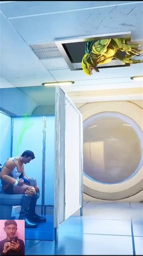 Galactic Frontier: Alien Attack in the Bathroom #Viral #Trending #Gaming