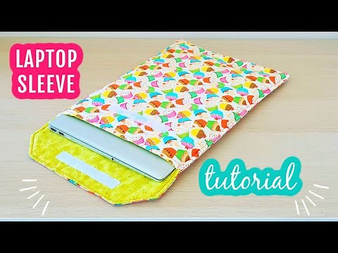 DIY Laptop Sleeve Tutorial #laptopsleeve #laptopcover