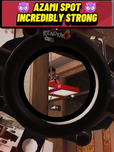 SPOT AZAMI is INCREDIBLY STRONG on the SKYSCRAPER😈 #rainbowsixsiege #r6tips #r6xclipen #r6siege