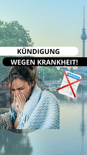 Kündigung wegen Krankheit – ist das überhaupt erlaubt? Viele Arbeitnehmer fragen sich, ob ihnen gekündigt werden kann, nur weil sie häufiger krank sind. ➡️ Die Antwort lautet: Ja, aber nur unter bestimmten Voraussetzungen. Eine Kündigung allein wegen Krankheit ist nicht automatisch rechtens – es müssen strenge Bedingungen erfüllt sein. ➡️ Eine Kündigung wegen Krankheit fällt unter die sogenannte personenbedingte Kündigung. Damit diese wirksam ist, müssen drei Voraussetzungen erfüllt sein: ➡️ Es 