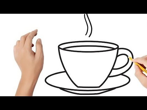 How to Draw a Cup of tea || Easy drawings