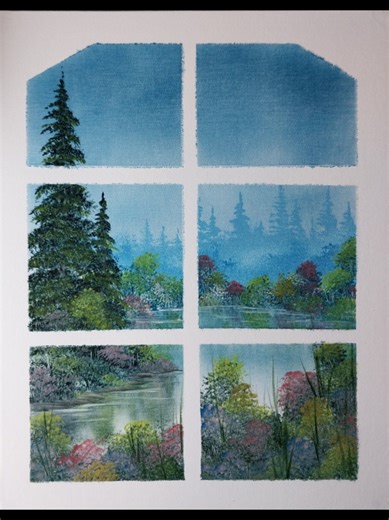 Creating a Serene Window Scene in Acrylics