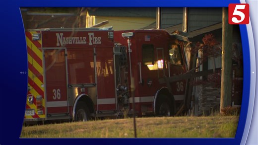 Nashville fire truck crashes into Old Hickory chiropractic clinic after driver suffers medical emergency