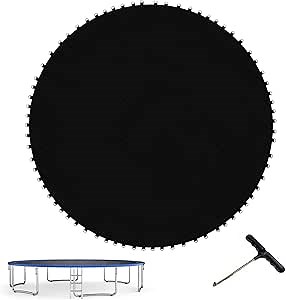 8 10 12 13 14FT Trampoline Jump Mat, Garden Trampoline Replacement Mat Using 5.5 6.5inch Springs, Waterproof Trampoline Jumping Pad