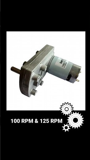 12V DC Rectangular Square Gear Motor 5RPM to 500 RPM