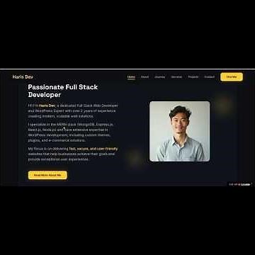 Web Developer Portfolio | MEVN Stack Projects Demo #harisdev #coding #shortsfeed