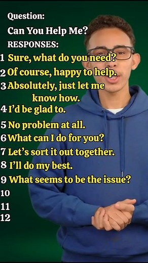 Can You Help Me? | Polite & Friendly Responses for Everyday Conversations