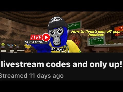 How to livestream gorilla tag with the livhub app off your headset!