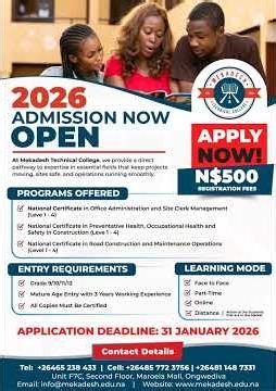 🎓 2026 ADMISSIONS NOW OPEN – APPLY TODAY! 🎓