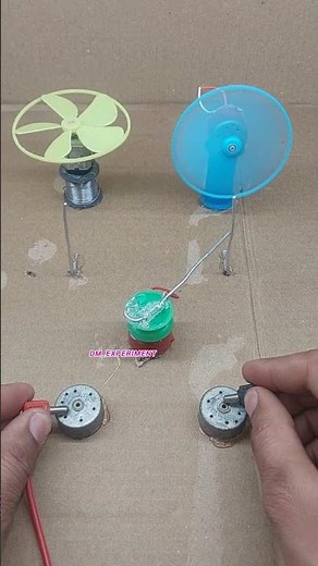 DIY Mini Electric Fan Project Using DC Motors