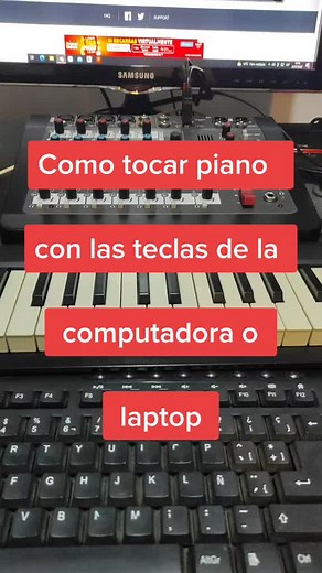 Cómo tocar piano con teclas de computadora