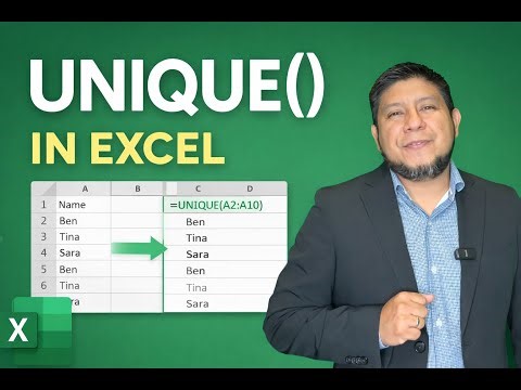 Remove duplicates fast with the UNIQUE function!