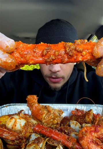 King Crab Seafood Boil with Creamy Oh My God Sauce