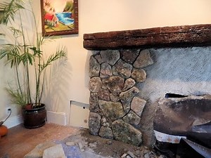How I Veneer Stone Fireplace Using Natural Thin Stone