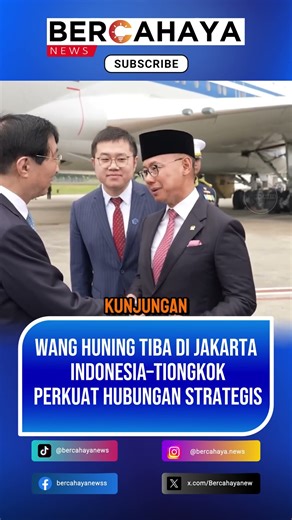 Wang Huning Tiba di Jakarta, Indonesia–Tiongkok Perkuat Hubungan Strategis