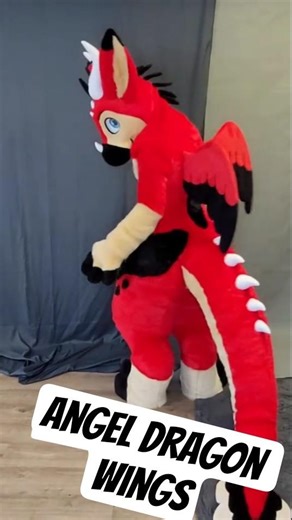How to make angel dragon wings #fursuitmaker #fursuit