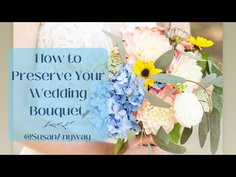 How to Preserve Your Wedding Flowers / Floral Bouquet in a Shadow Box Frame