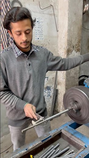 Handmade Window Tension Spring | Iron Wire Spring Made on Vintage Lathe Machine #shortsvideo