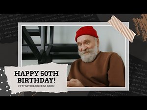 Free 50th Birthday Video Template (Customizable) - FlexClip