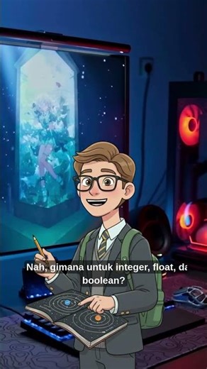 Edisi Input Tipe Data Python #code #python #chatgpt #pemula #programming