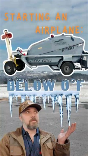 Starting an Airplane in Extreme Cold ❄️#GPU #ColdWeatherFlying #AviationTraining