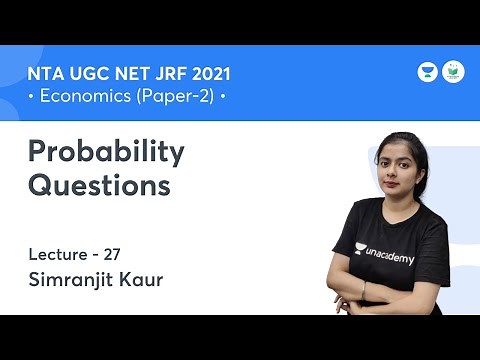 Probability Questions | Economics | NTA UGC NET JRF 2021 | by Simranjit Kaur