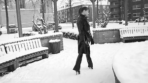 Alexandra Potter - Fashion & Editorial Model | I felt safe enough so I wanted to walk around in the snow... More videos only on: www.ballet-heels.com . Videographer: @larum.photography... | Instagram