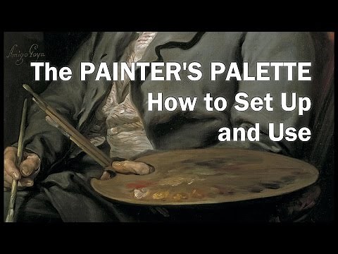How to SET UP A PALETTE FOR PAINTING in Oil or Acrylic: An Oil Painting Supplies Step-by-Step Demo