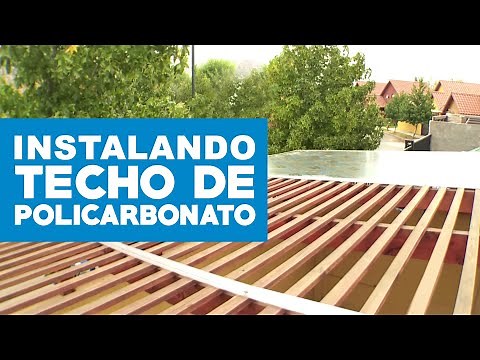 How to install a polycarbonate roof