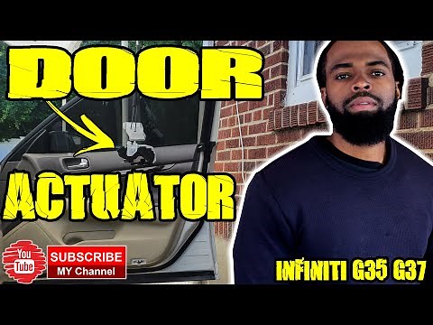 How to replace front door actuator infiniti g35 g37 q40