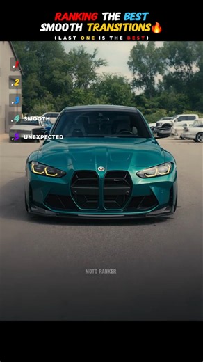 Ranking The Best Smooth Transitions (102) #shorts #transition #ranking #cars