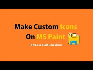 How to create Custom Icons On MS Paint