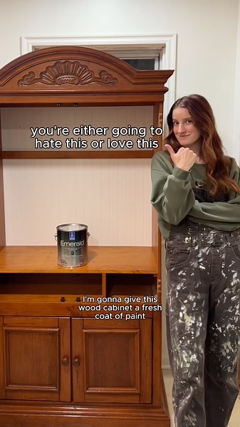 Let’s give this $45 cabinet a makeover 🎨🤩