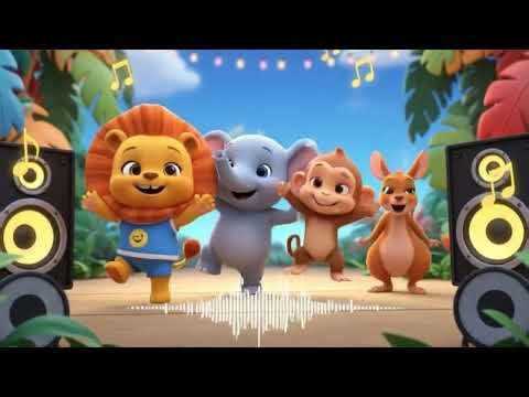 🐾 Boom Boom Animal Party | Kids Dance & Sing Along | Fun Nursery Rhyme with Animals 🐾
