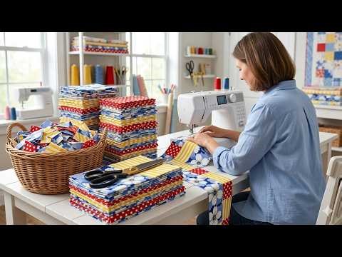 Stop Tossing Your Fabric Scraps! Genius Patchwork Idea for Your Home