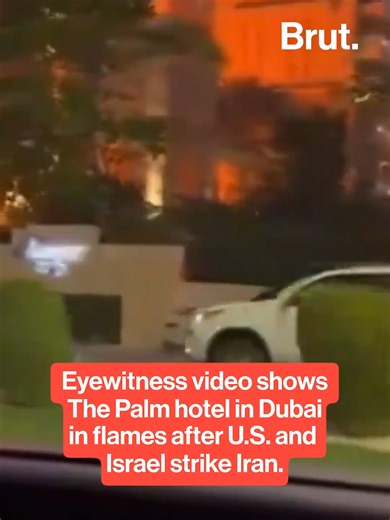 New eyewitness video shows The Palm Dubai engulfed in flames after the U.S. and Israel conducted military strikes on Iran. The White House has confirmed that Trump was monitoring the attacks from Mar-a-Lago. Trump warned that