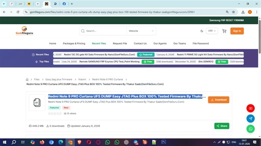 🔥 Redmi Note 9 Pro (Curtana) ✅ UFS DUMP | Easy JTAG Plus BOX 💯 100% Tested Firmware 🔗 https://gsmfileguru.com/files/redmi-note-9-pro-curtana-ufs-dump-easy-jtag-plus-box-100-tested-firmware-by-thakur-saabgsmfilegurucom/20961 | GsmFile-Guru