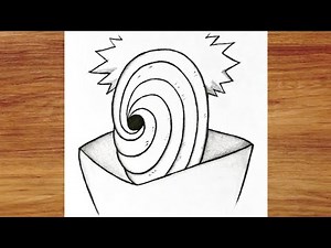 How to draw Obito Uchiha step by step // How to draw anime step by step // Easy anime drawing
