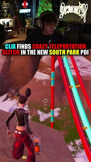 Clix finds CRAZY TELEPORTATION GLITCH in the *NEW* South Park poi! 🤯 #fortnite #southpark