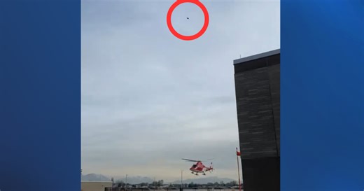 Police warn public after drone was seen flying directly overhead medical helicopter